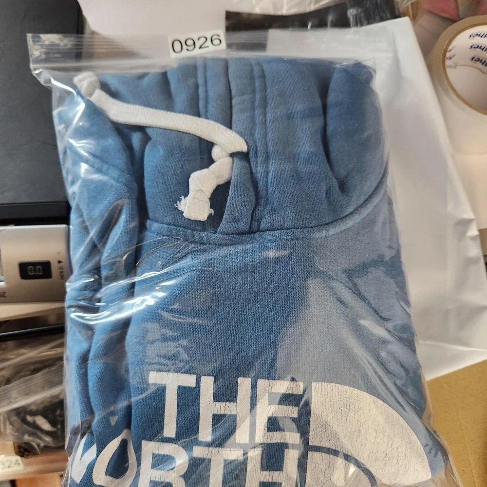 North Face‎ Hoodie Mens Extra Large Blue Pullover Hooded Sweatshirt Logo Graphic